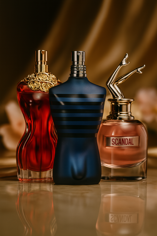 Set de 3 perfumes: La Belle, Ultra Male, Gaultier Scandal 100 ml