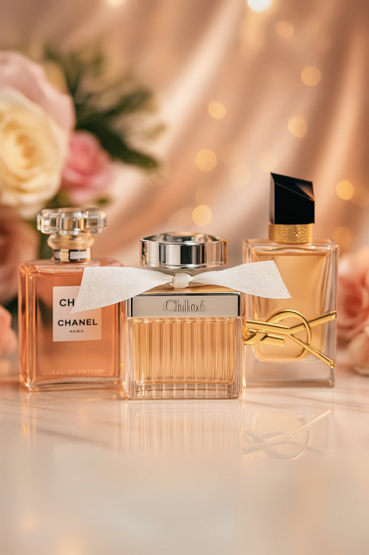 Set de 3 perfumes: Chanel Coco Mademoiselle, Yves Saint Laurent Libre, Chloé 100 ml