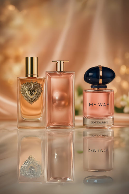 Set de 3 perfumes: Dolce & Gabbana Devotion, My Way Giorgio Armani, Lancôme Idôle 100 ml